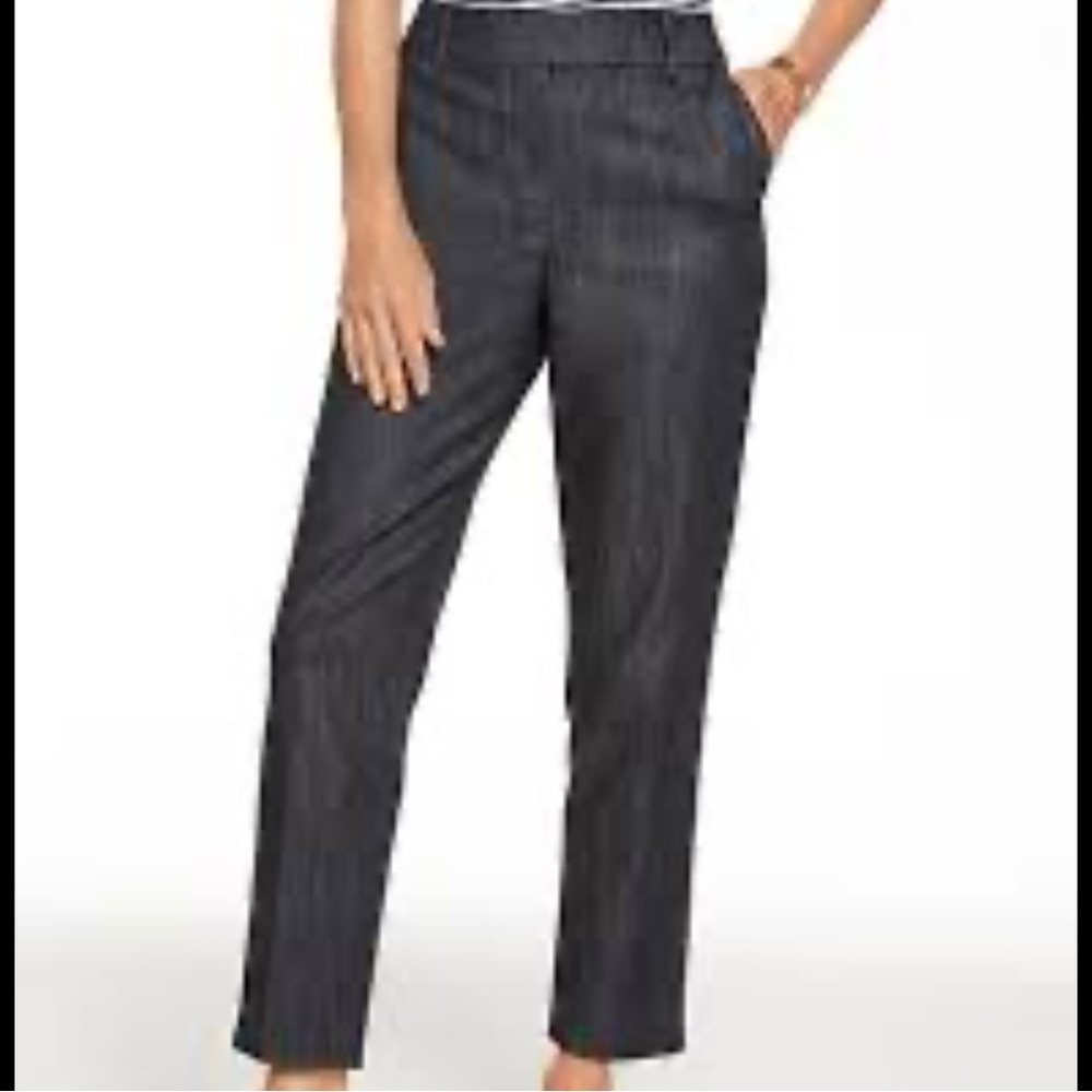 TALBOTS SOUTHAMPTON STRAIGHT LEG PANTS REFINED DENIM SIZE 10P